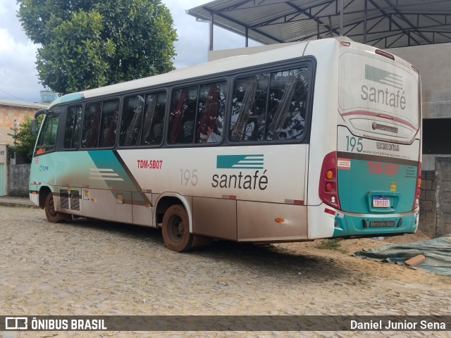 Santa Fé Transportes 195 na cidade de Ouro Preto, Minas Gerais, Brasil, por Daniel Junior Sena. Número da foto: #13170905.