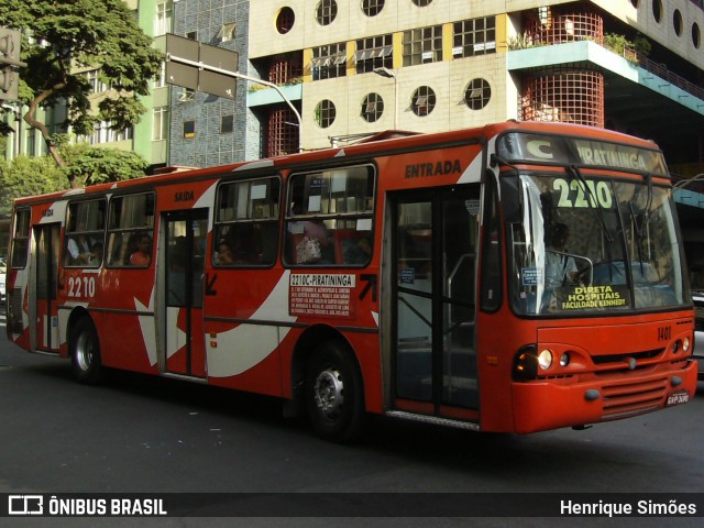 Viação Jardins 1401 na cidade de Belo Horizonte, Minas Gerais, Brasil, por Henrique Simões. Número da foto: #13169050.
