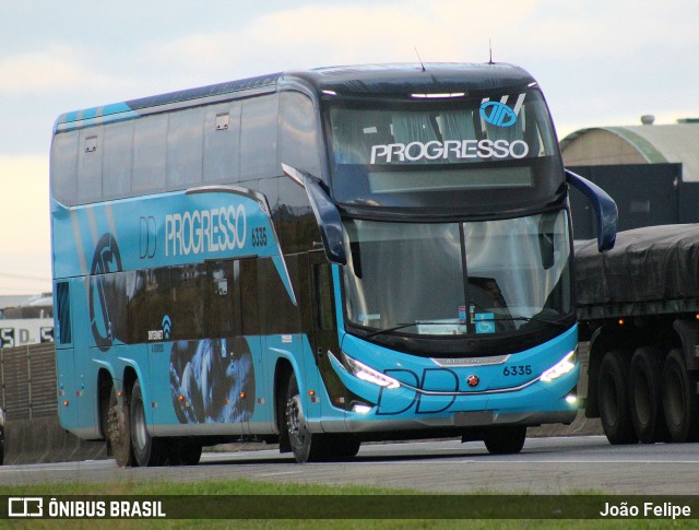 Auto Viação Progresso 6335 na cidade de Canas, São Paulo, Brasil, por João Felipe. Número da foto: #13171059.
