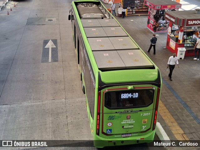 Viação Campo Belo 7 2051 na cidade de São Paulo, São Paulo, Brasil, por Mateus C.  Cardoso. Número da foto: #13169141.