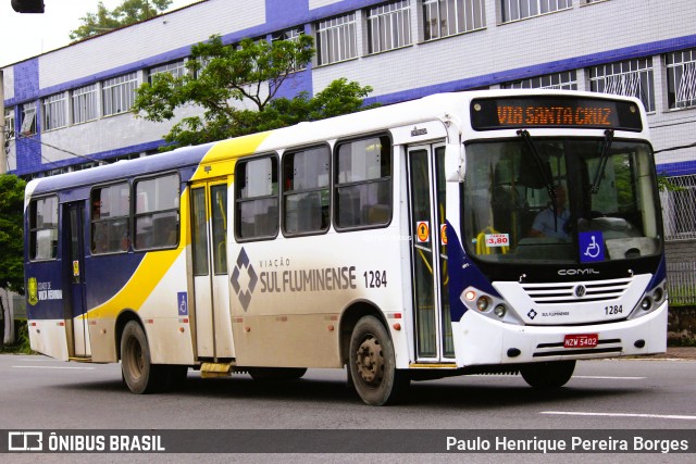 Viação Sul Fluminense 1284 na cidade de Volta Redonda, Rio de Janeiro, Brasil, por Paulo Henrique Pereira Borges. Número da foto: #13170997.