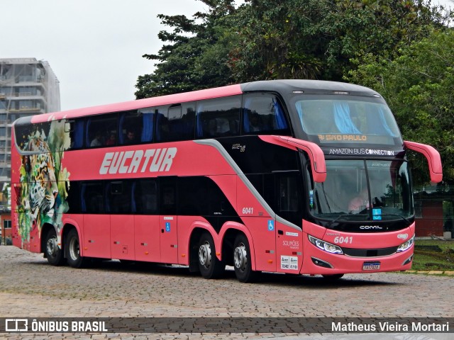 Eucatur - Empresa União Cascavel de Transportes e Turismo 6041 na cidade de Joinville, Santa Catarina, Brasil, por Matheus Vieira Mortari. Número da foto: #13169116.