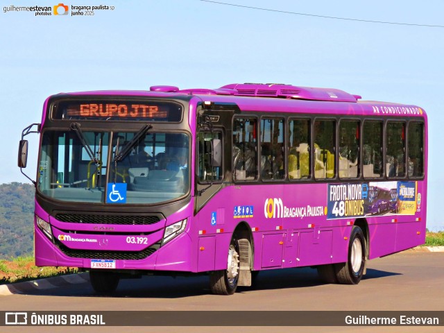 JTP Transportes - COM Bragança Paulista 03.192 na cidade de Bragança Paulista, São Paulo, Brasil, por Guilherme Estevan. Número da foto: #13170711.
