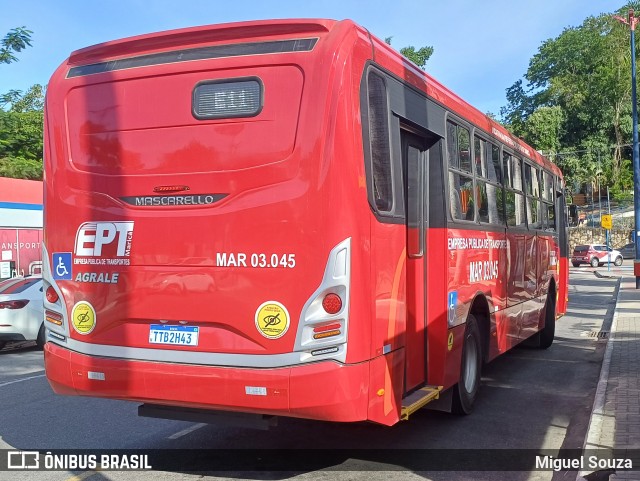 EPT - Empresa Pública de Transportes de Maricá MAR 03.045 na cidade de Maricá, Rio de Janeiro, Brasil, por Miguel Souza. Número da foto: #13169411.