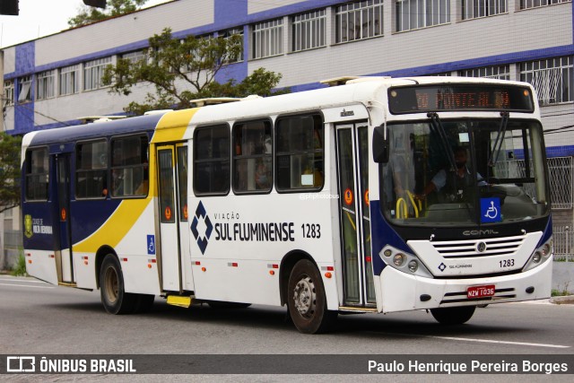 Viação Sul Fluminense 1283 na cidade de Volta Redonda, Rio de Janeiro, Brasil, por Paulo Henrique Pereira Borges. Número da foto: #13170990.