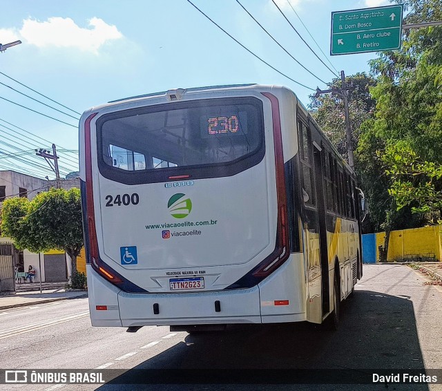Viação Elite 2400 na cidade de Volta Redonda, Rio de Janeiro, Brasil, por David Freitas. Número da foto: #13168440.