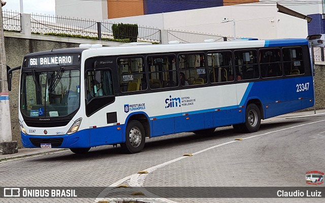 Emflotur - Empresa Florianópolis de Transportes Coletivos 23347 na cidade de Florianópolis, Santa Catarina, Brasil, por Claudio Luiz. Número da foto: #13170331.