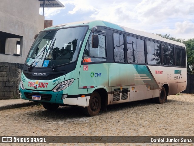 Santa Fé Transportes 195 na cidade de Ouro Preto, Minas Gerais, Brasil, por Daniel Junior Sena. Número da foto: #13170914.
