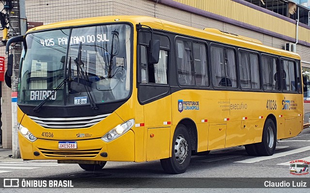 Insular Transportes Coletivos 41036 na cidade de Florianópolis, Santa Catarina, Brasil, por Claudio Luiz. Número da foto: #13170233.