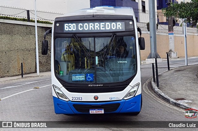 Emflotur - Empresa Florianópolis de Transportes Coletivos 23353 na cidade de Florianópolis, Santa Catarina, Brasil, por Claudio Luiz. Número da foto: #13170466.