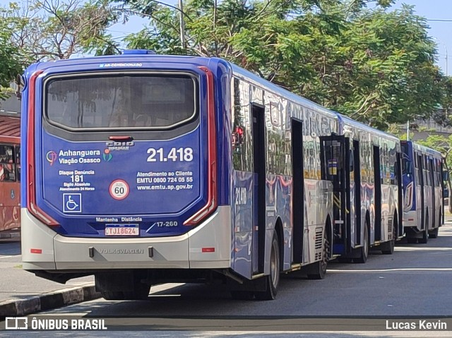 Viação Osasco 21.418 na cidade de Osasco, São Paulo, Brasil, por Lucas Kevin. Número da foto: #13169349.