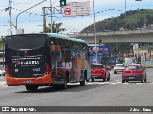 Planeta Transportes Rodoviários 2247 na cidade de Cariacica, Espírito Santo, Brasil, por Adrian Sena. Número da foto: #13168553.