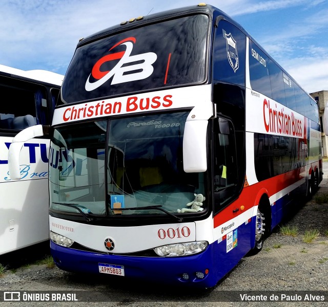 Christian Buss Turismo 0010 na cidade de Aparecida, São Paulo, Brasil, por Vicente de Paulo Alves. Número da foto: #13171034.