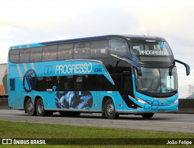 Auto Viação Progresso 6345 na cidade de Canas, São Paulo, Brasil, por João Felipe. Número da foto: #13170871.