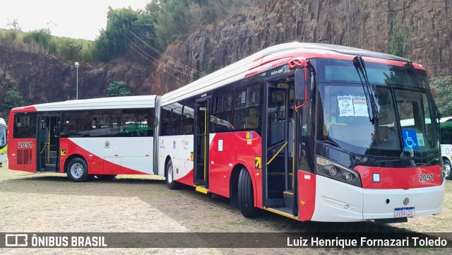 Itajaí Transportes Coletivos 2091 na cidade de Campinas, São Paulo, Brasil, por Luiz Henrique Fornazari Toledo. Número da foto: #13170133.