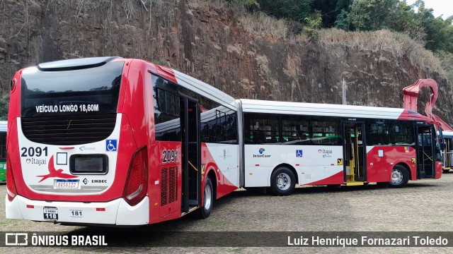 Itajaí Transportes Coletivos 2091 na cidade de Campinas, São Paulo, Brasil, por Luiz Henrique Fornazari Toledo. Número da foto: #13170148.