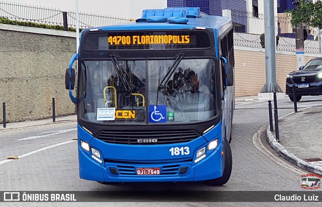 Biguaçu Transportes Coletivos Administração e Participação 1813 na cidade de Florianópolis, Santa Catarina, Brasil, por Claudio Luiz. Número da foto: #13170459.