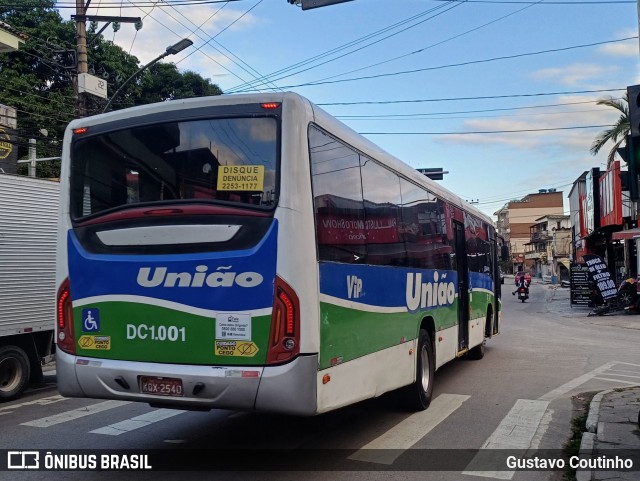 Viação União DC 1.001 na cidade de Duque de Caxias, Rio de Janeiro, Brasil, por Gustavo Coutinho. Número da foto: #13168596.