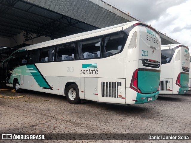 Santa Fé Transportes 203 na cidade de Itabirito, Minas Gerais, Brasil, por Daniel Junior Sena. Número da foto: #13170957.