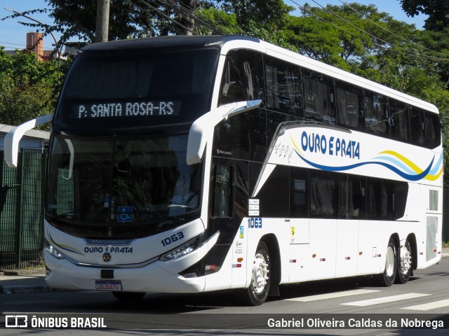 Viação Ouro e Prata 1063 na cidade de São Paulo, São Paulo, Brasil, por Gabriel Oliveira Caldas da Nobrega. Número da foto: #13169215.