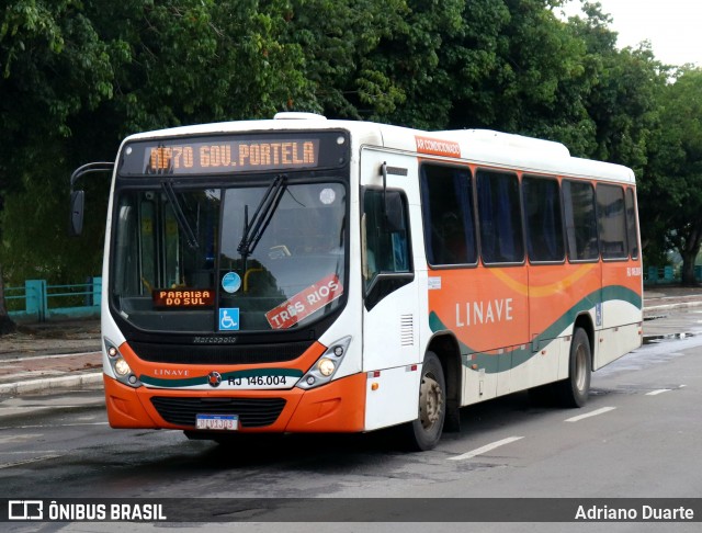 Linave Transportes RJ 146.004 na cidade de Três Rios, Rio de Janeiro, Brasil, por Adriano Duarte. Número da foto: #13171625.