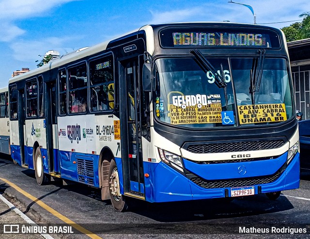 Transportes Águas Lindas BL-91602 na cidade de Belém, Pará, Brasil, por Matheus Rodrigues. Número da foto: #13172251.
