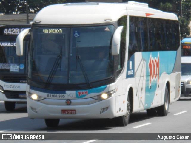 Auto Viação 1001 RJ 108.335 na cidade de Rio de Janeiro, Rio de Janeiro, Brasil, por Augusto César. Número da foto: #13171948.