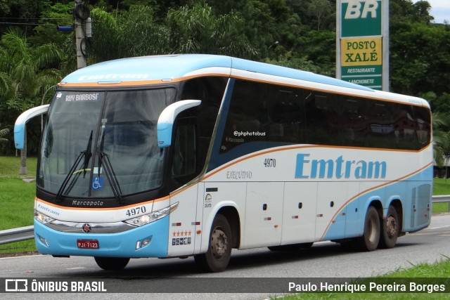 Emtram 4970 na cidade de Barra do Piraí, Rio de Janeiro, Brasil, por Paulo Henrique Pereira Borges. Número da foto: #13173272.