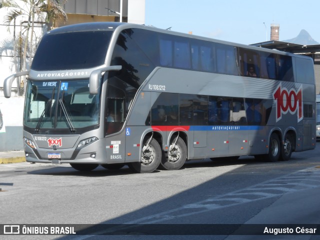 Auto Viação 1001 RJ 108.1212 na cidade de Rio de Janeiro, Rio de Janeiro, Brasil, por Augusto César. Número da foto: #13172006.
