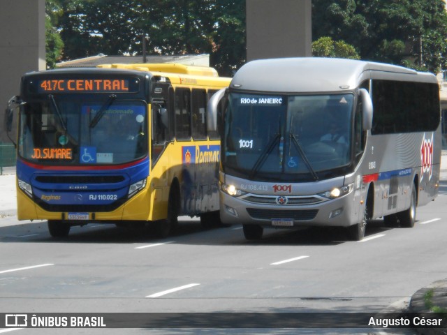 Auto Viação 1001 RJ 108.413 na cidade de Rio de Janeiro, Rio de Janeiro, Brasil, por Augusto César. Número da foto: #13171951.