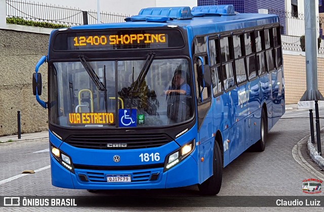 Biguaçu Transportes Coletivos Administração e Participação 1816 na cidade de Florianópolis, Santa Catarina, Brasil, por Claudio Luiz. Número da foto: #13172711.