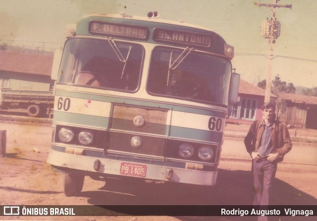 Cattani Transportes e Turismo 60 na cidade de Santo Antônio do Sudoeste, Paraná, Brasil, por Rodrigo Augusto  Vignaga. Número da foto: #13171240.