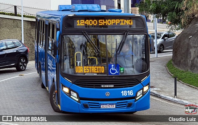 Biguaçu Transportes Coletivos Administração e Participação 1816 na cidade de Florianópolis, Santa Catarina, Brasil, por Claudio Luiz. Número da foto: #13172716.