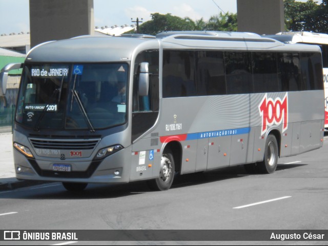 Auto Viação 1001 RJ 108.1161 na cidade de Rio de Janeiro, Rio de Janeiro, Brasil, por Augusto César. Número da foto: #13171976.