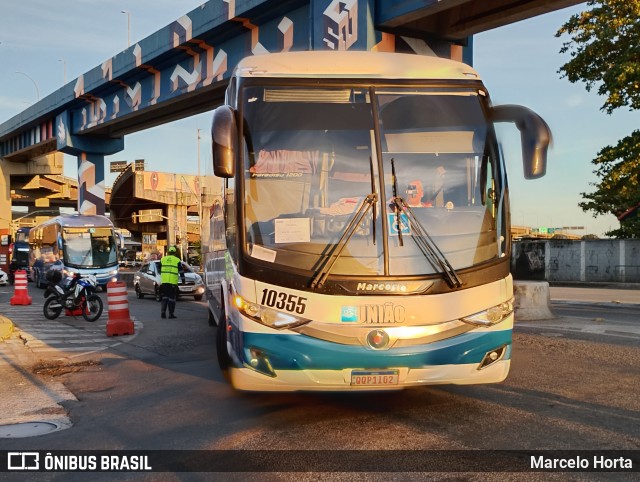 Expresso União 10355 na cidade de Rio de Janeiro, Rio de Janeiro, Brasil, por Marcelo Horta. Número da foto: #13171891.