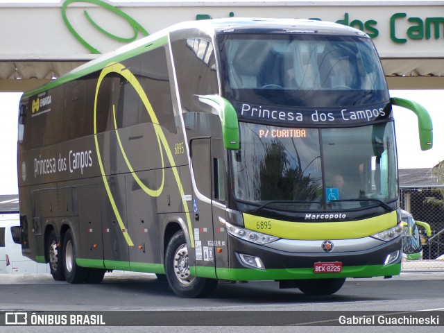 Expresso Princesa dos Campos 6895 na cidade de Ponta Grossa, Paraná, Brasil, por Gabriel Guachineski. Número da foto: #13172731.