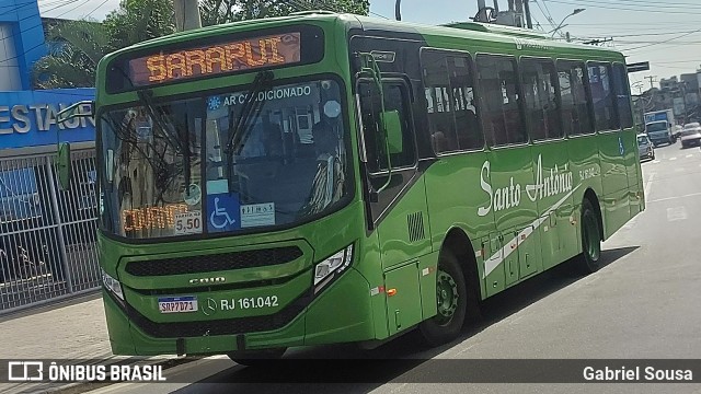 Transportes Santo Antônio RJ 161.042 na cidade de Duque de Caxias, Rio de Janeiro, Brasil, por Gabriel Sousa. Número da foto: #13171967.