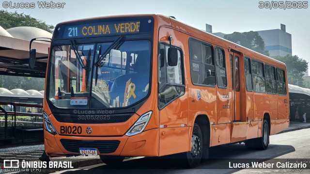 Transporte Coletivo Glória BI020 na cidade de Curitiba, Paraná, Brasil, por Lucas Weber Calizario. Número da foto: #13171161.