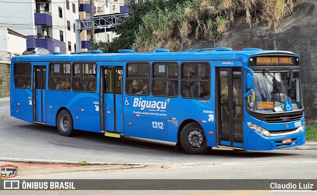 Biguaçu Transportes Coletivos Administração e Participação 1312 na cidade de Florianópolis, Santa Catarina, Brasil, por Claudio Luiz. Número da foto: #13172914.