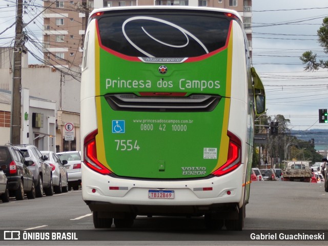 Expresso Princesa dos Campos 7554 na cidade de Ponta Grossa, Paraná, Brasil, por Gabriel Guachineski. Número da foto: #13172774.