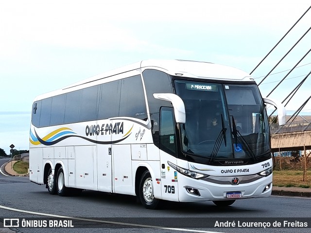 Viação Ouro e Prata 709 na cidade de Campinas, São Paulo, Brasil, por André Lourenço de Freitas. Número da foto: #13173220.
