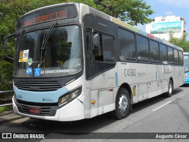 Real Auto Ônibus C41382 na cidade de Rio de Janeiro, Rio de Janeiro, Brasil, por Augusto César. Número da foto: #13172030.