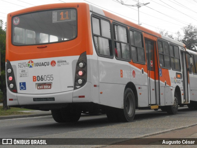 Expresso Nossa Senhora da Glória B06055 na cidade de Nova Iguaçu, Rio de Janeiro, Brasil, por Augusto César. Número da foto: #13171923.