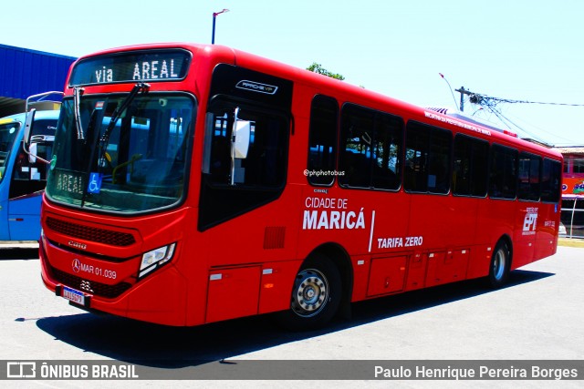 EPT - Empresa Pública de Transportes de Maricá MAR 01.039 na cidade de Maricá, Rio de Janeiro, Brasil, por Paulo Henrique Pereira Borges. Número da foto: #13173318.