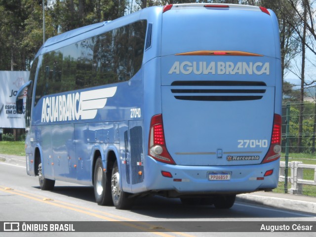 Viação Águia Branca 27040 na cidade de Resende, Rio de Janeiro, Brasil, por Augusto César. Número da foto: #13172099.