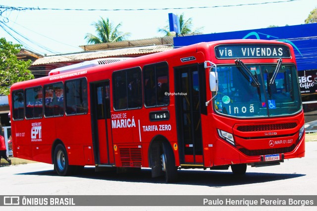 Viação Nossa Senhora do Amparo MAR 01.027 na cidade de Maricá, Rio de Janeiro, Brasil, por Paulo Henrique Pereira Borges. Número da foto: #13173316.