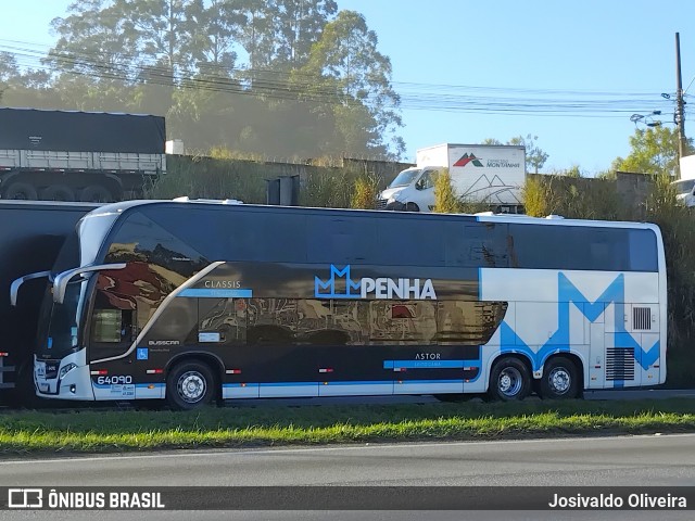 Empresa de Ônibus Nossa Senhora da Penha 64090 na cidade de Embu das Artes, São Paulo, Brasil, por Josivaldo Oliveira. Número da foto: #13173000.