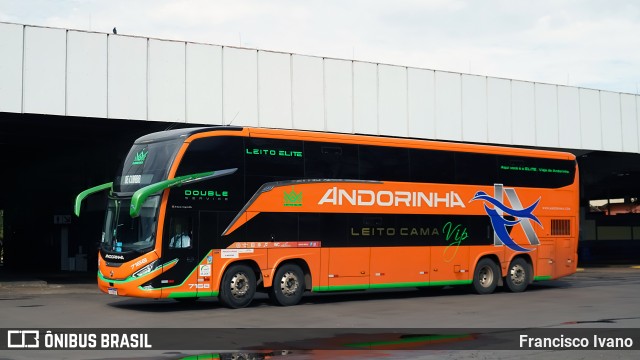 Empresa de Transportes Andorinha 7168 na cidade de Ourinhos, São Paulo, Brasil, por Francisco Ivano. Número da foto: #13173247.