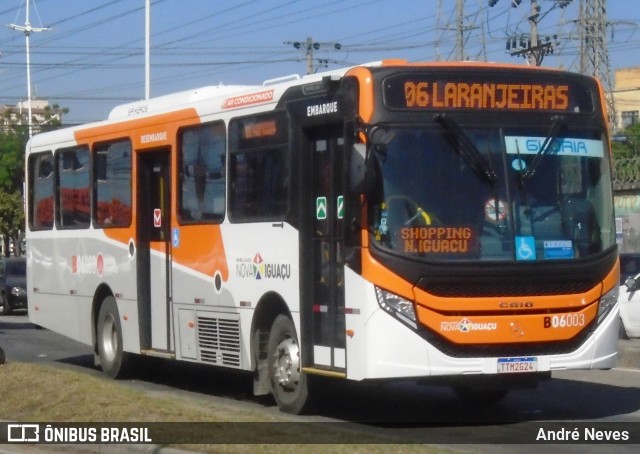Expresso Nossa Senhora da Glória B06003 na cidade de Nova Iguaçu, Rio de Janeiro, Brasil, por André Neves . Número da foto: #13171758.