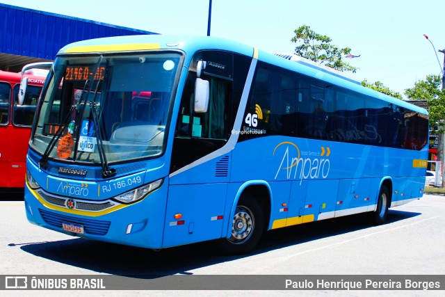 Viação Nossa Senhora do Amparo RJ 186.049 na cidade de Maricá, Rio de Janeiro, Brasil, por Paulo Henrique Pereira Borges. Número da foto: #13173305.